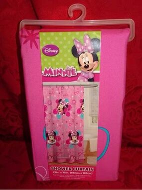Disney Minnie Mouse Pink Shower Curtain